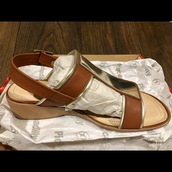 Piccadilly Comfort Tech Double T-Bar Sandals Sz 7 - Picture 9 of 9